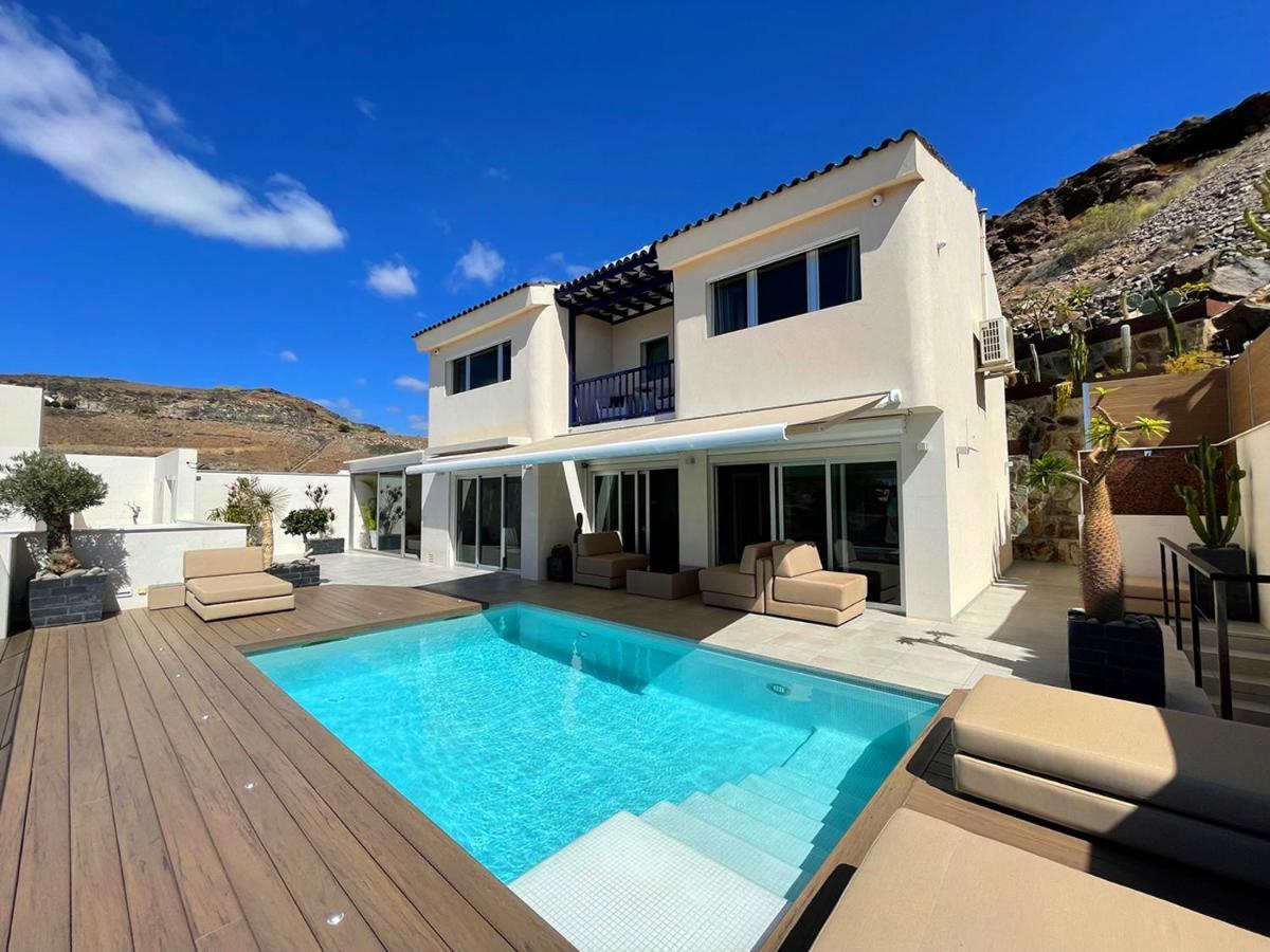 Luxury Villa Morelli With Seaview & Heated Pool Maspalomas  Exterior photo
