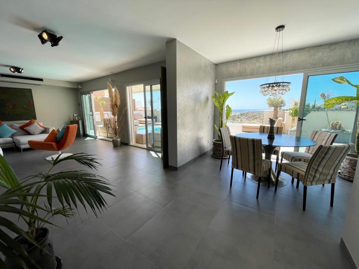 Luxury Villa Morelli With Seaview & Heated Pool Maspalomas  Exterior photo